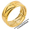 Stainless Steel Open Cuff Ring for Women KM9554-2-1