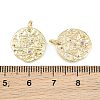 Brass Micro Pave Colorful Cubic Zirconia Charms CU-CBA764E-03-G-4