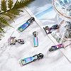 8 Pcs 4 Styles Zinc Alloy Replacement Zipper Sliders FIND-GF0001-41MC-5