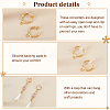 AHADERMAKER 30Pcs Brass Clip-on Earring Findings KK-GA0001-54G-3