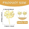 5Pcs 201 Stainless Steel Pendants STAS-YW0003-02G-3