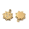 304 Stainless Steel Pendants STAS-D208-06G-2
