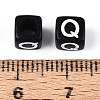 Initial Acrylic Horizontal Hole Beads OACR-ZX006-35Q-3
