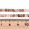 Natural Black Gold Rutilated Quartz Beads Strands G-T141-59-5