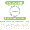 24Pcs 12 Colors Bohemian Braided Polyester Cord Bracelet Making MAK-SP0001-10-2