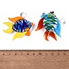 Handmade Lampwork Pendants LA-N048-07-4