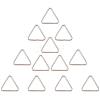 12Pcs Triangle Iron Linking Rings IFIN-CP0002-96P-1