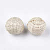 Handmade Woven Beads WOVE-T006-025-2