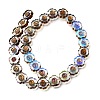 Electroplated Transparent Glass Beads Strands GL-CBA98F0-05D-3