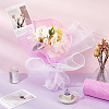 Plastic Grid Mesh Flower Bouquets Wrapping Paper DIY-WH0308-539C-5