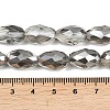 Electroplate Glass Beads Strands EGLA-D015-15x10mm-34-3