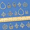36Pcs 9 Styles Tibetan Style Alloy Chandelier Components Links TIBE-FS0003-24-5