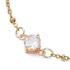 304 Stainless Steel Glass Link Bracelets BJEW-JB13489-3