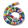 Handmade Millefiori Lampwork Beads Strands X-LAMP-F035-05-2