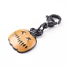 Halloween Theme Alloy Enamel Pendants Set HJEW-JM00436-3