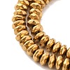 Electroplate Non-magnetic Synthetic Hematite Beads Strands X-G-J160-D-02-3