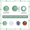 120Pcs 4 Colors Acrylic European Beads OACR-SP0002-26-2