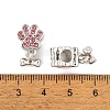 Rack Plating Alloy Rhinestone European Dangle Charms FIND-C055-19P-02-3