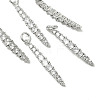 SHEGRACE Brass Micro Pave Cubic Zirconia Pendants XGRQ3D297-502P-1