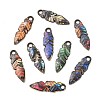 24Pcs 12 Colors Zinc Alloy Pendants FIND-CJ0005-14-8