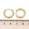 Ion Plating(IP) 304 Stainless Steel Huggie Hoop Earrings X-EJEW-O087-06B-5