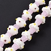 Mushroom Handmade Lampwork Beads Strands X1-LAMP-G150-03A-02-2