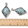 Synthetic Turquoise Big Pendants G-Z050-08A-3