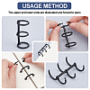 Iron Loose Leaf Book Binder Hinged Rings TOOL-PH0001-49B-5