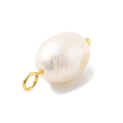 Natural Cultured Freshwater Pearl Potato Pendants STER-Q004-02G-1