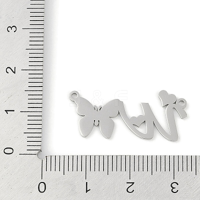 Non-Tarnish 304 Stainless Steel Pendants STAS-L279-002P-W-1