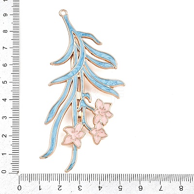 Alloy Enamel Alligator Hair Clips Finding AL-CBA8479-03KCG-1