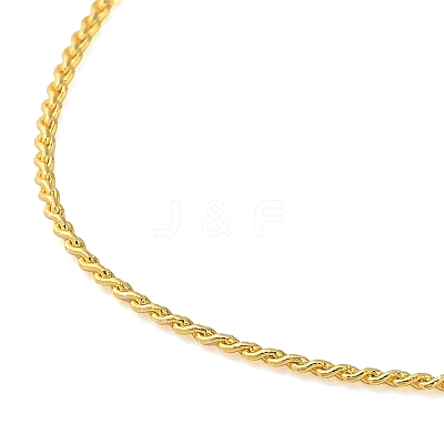 Rack Plating Brass Rope Chain Necklaces NJEW-K256-04G-1