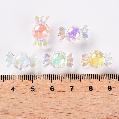 Transparent Acrylic Beads TACR-S152-03B-1