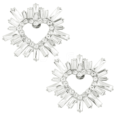 Alloy Crystal Rhinestone Shoe Decoration DIY-FG0003-74-1
