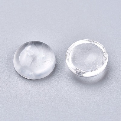 Natural Quartz Crystal Cabochons X-G-P393-R50-12MM-A-1