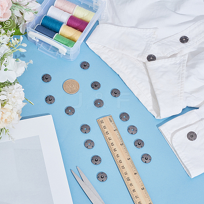 10Pairs Alloy Snap Buttons FIND-CY0001-53B-1