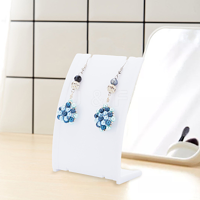 6Pcs 3 Colors PP Slant Back Necklace Display Holder NDIS-DR0001-01-1