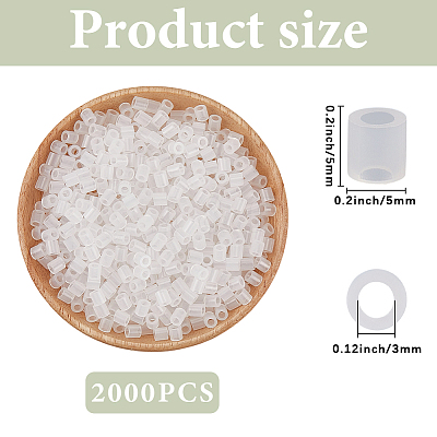 2000Pcs PE DIY Melty Beads Fuse Beads Refills DIY-SP0004-73C-1