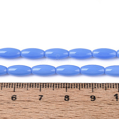 Opaque Glass Beads Strands X-GLAA-T028-15P-03-1