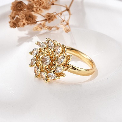 Rotatable Finger Rings for Women RJEW-B115-01G-03-1