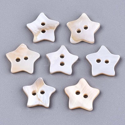 2-Hole Freshwater Shell Buttons SHEL-S276-138A-01-1