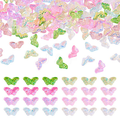 120Pcs 8 Colors Transparency Electroplate Glass Beads GLAA-TA0003-54-1