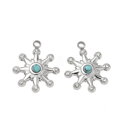 Synthetic Turquoise Pendants GG-CBAA892-01P-1