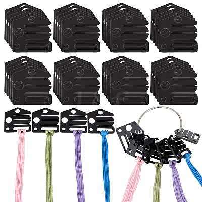 50Pcs House Shape Acrylic Bobbins OACR-OC0001-25A-1
