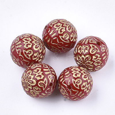 Plating Acrylic Beads X-PACR-S219-21A-1