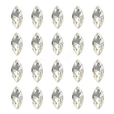 20Pcs Pointed Back Glass Rhinestone Cabochons RGLA-YW0002-01-1