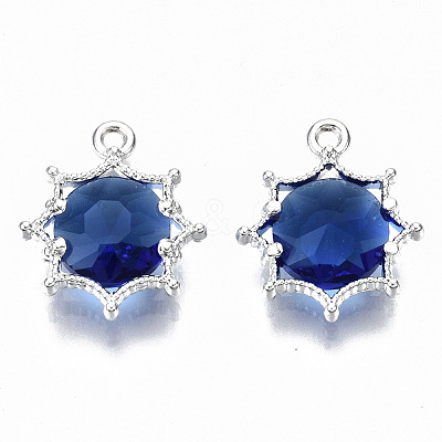 Faceted Glass Pendants GLAA-S191-002L-S-NR-1