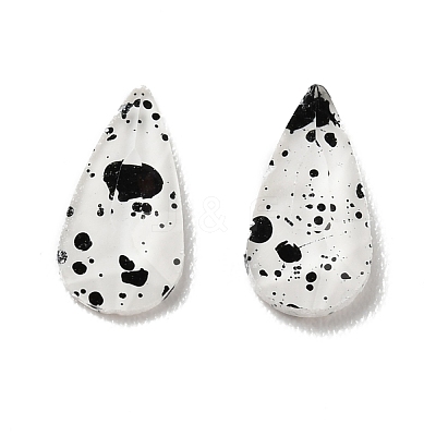 Spot Pattern Resin Cabochons MRMJ-G015-05-1