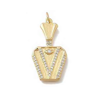 Brass Micro Pave Cubic Zirconia Bottle Pendants KK-D431-051A-02-1