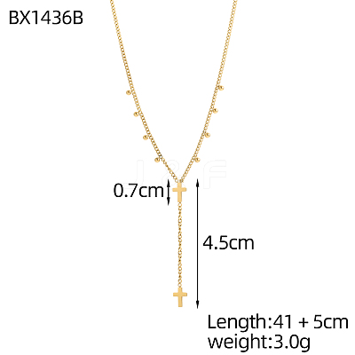 304 Stainless Steel Pendant Necklaces STAS-OY016-71G-1